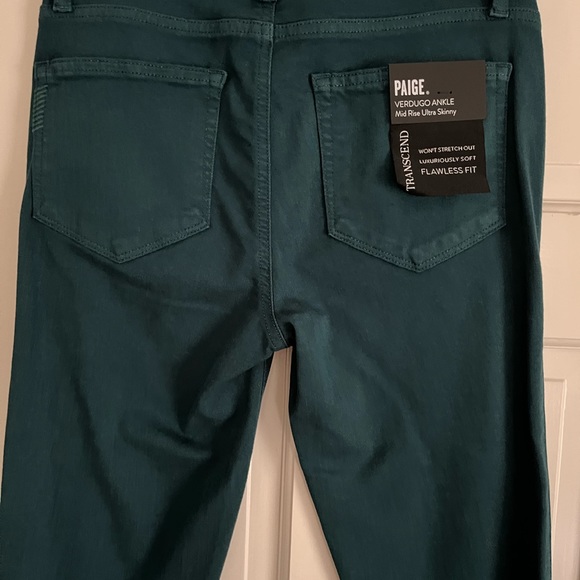Paige forest green Verdugo ankle mid-rise ultra skinny jeans -NWT. ❤️ - Picture 7 of 8